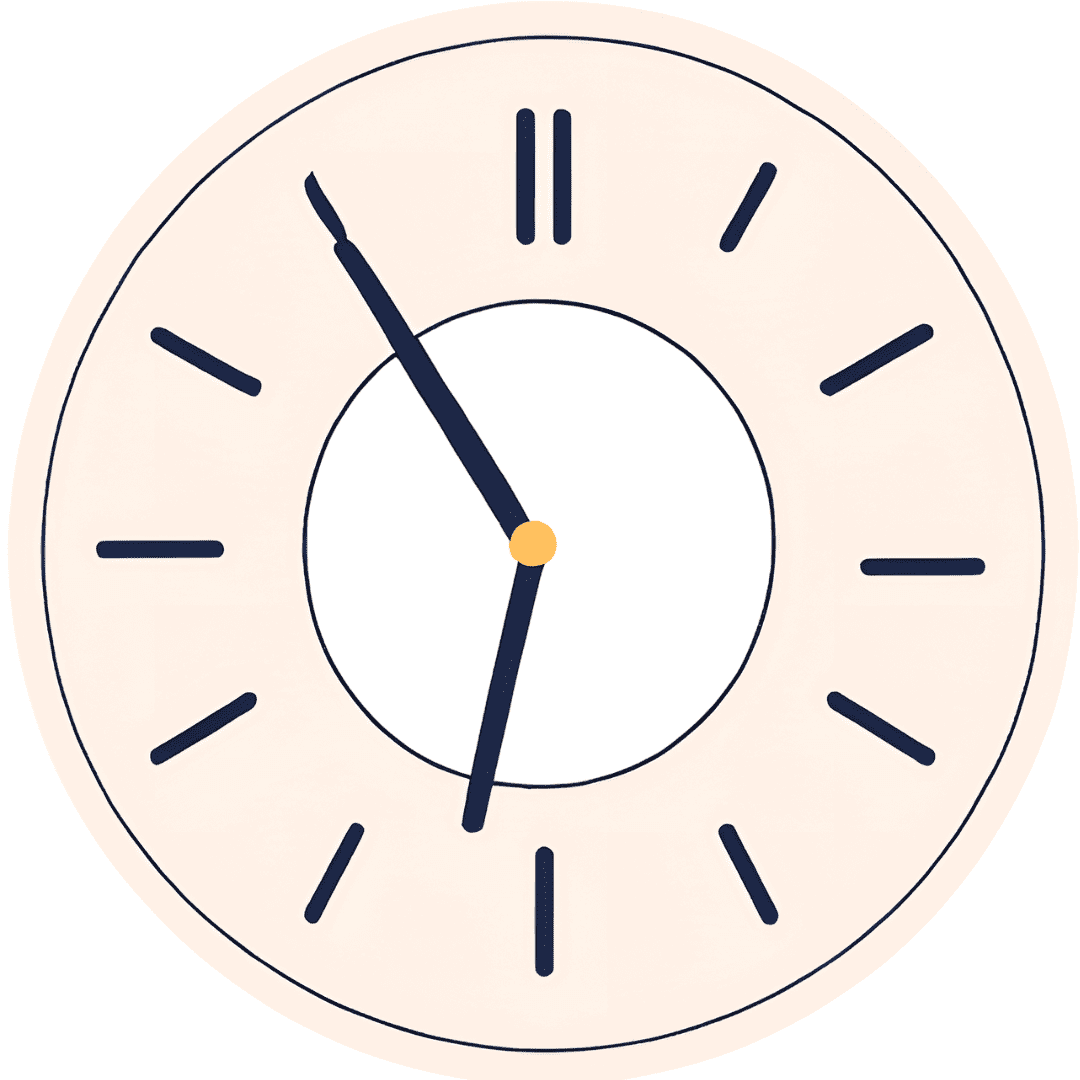 時計のイラスト、Gron