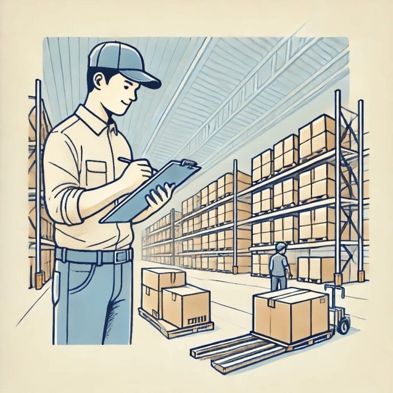 倉庫整理イラスト