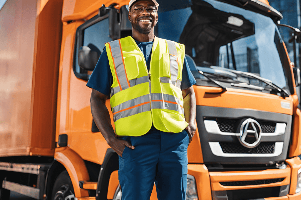 配送員とトラック